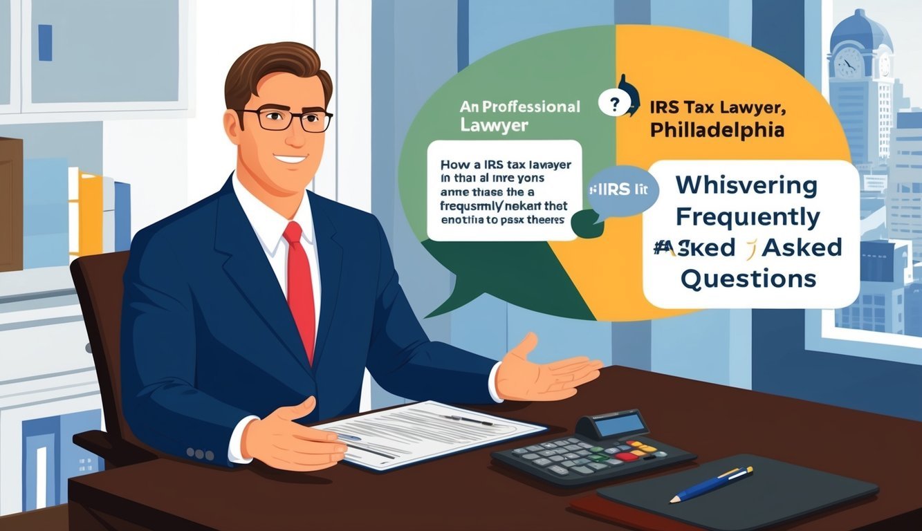 An IRS tax lawyer in Philadelphia answering frequently asked questions